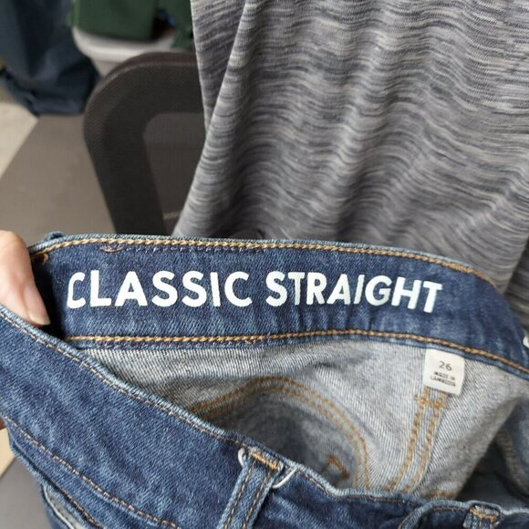 J.Crew Womens Classic Straight Jeans Size 26 Blue Denim - Picture 6 of 7